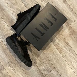 Fenty puma suede creepers black on back (size 11)